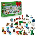 Produktbild: LEGO Minecraft Advent Calendar 2025 for 7+ Year Old Boys & Girls - Christmas Countdown Toy with 24 Surprises incl. Minifigures & Mini Builds - Gaming Gift - 21280