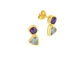 Produktbild: Fascination by Ellen K. Paar Ohrstecker Gold 375 Blautopas (beh) + Amethyst
