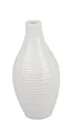 Produktbild: Flaschenvase KLASSIK RILLENRELIEF H. 15cm weiß Porzellan Formano WA