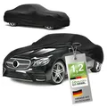 Produktbild: WALSER Premium Abdeckung Auto Indoor Stretch Plus Qualitätssieger Sehr Gut* Autoabdeckung Winter Autogarage Abdeckung Autoplane Winter Autogarage Abdeckung Winter Auto Abdeckplane Größe 3 schwarz