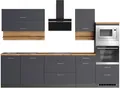 Produktbild: KOCHSTATION Küchenzeile KS-Milan, 300 cm breit, viel Stauraum, wahlweise mit E-Geräten