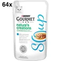 Produktbild: PURINA GOURMET CRYSTAL SOUP KATZENFUTTER KATZEN SUPPE THUNFISCH & GARNELE 64x40g