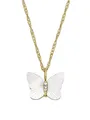 Produktbild: Fossil JF04424710 Damen Collier Schmetterling Edelstahl weiß 46 cm