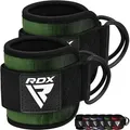Produktbild: RDX Sprunggelenkorthese RDX Fußschlaufen Cable Pull gepolstert mit 2 D-Ring - Knöchelschlaufen grün Pair