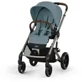 Produktbild: cybex Gold Kinderwagen Balios S Lux, Pastellblau, Textil, 60x110x91 cm, UV 50+, Feststellbremse, 5-Punkte-Gurt, für Babyschale geeignet, Griff in Lederoptik, Sitz umsetzbar, Einhand-Faltmechanismus, Baby on Tour, Kinderwagen, Kombikinderwagen