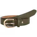 Produktbild: MIRROSI Ledergürtel Damen Herren Gürtel, Made in Italy, 3cm breit (Passt fast zu jeder Hosenschlaufe, aus Echtem Leder) grün 85cm