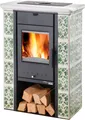 Produktbild: Haas + Sohn Kaminofen TIROL 343.15 C perl-schwarz/grün-weiß, Zeitbrand