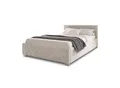 Produktbild: Juskys Polsterbett Nizza 120x200 cm - Lattenrost, Stauraum & LEDs - Samtbezug mit Steppung - Beige