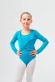 Produktbild: tanzmuster Crop-Top Langarm Ballett Top Mia aus wunderbar weicher Baumwolle Oberteil für Mädchen fürs Kinder Ballett
