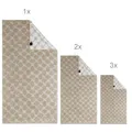 Produktbild: JOOP! 1611 Cornflower Handtuchset 1x Duschtuch 2x Handtuch 3x Gästetuch, Sand