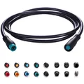 Produktbild: Verlängerungskabel 5Pin wasserdichter Stecker für elektrisches Fahrrad Licht/...