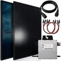Produktbild: SUNNIVA Balkonkraftwerk 920 W mit BENY 800 W Wechselrichter inkl.5m Kabel 2x 460 W Solarmodule Bifazial Fullblack Glas-Glas