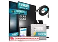 Produktbild: SUNNIVA® 920W Balkonkraftwerk BIFAZIAL FULLBLACK komplett Steckdose Beny 800 Watt Wechselrichter, PV Solaranlage Komplettset, 2x 460W N-Type Glas-Glas Bifacial Solarmodule, 5m Kabel & 4x 1m Solarkabel