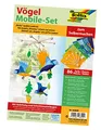 Produktbild: folia 22839 - Mobile Set Vögel zum Selbermachen, mit 86 Teilen, Anleitung und Schnittmusterbogen - Komplettset zur Erstellung eines Mobiles
