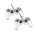 Produktbild: 2 original Playstation 2 Controller - Pads in Silber - PS2 #2