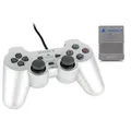 Produktbild: Original PS2 Controller Silber mit Orig 8 Mb Memory Card in Silber PS2