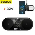 Produktbild: Baseus Qi Ladegerät 20W für iPhone Wireless Charger Ladepad Schnell Ladestation