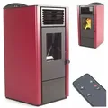 Produktbild: Apex - Pelletofen 9,5kw Pelletkamin Pelletheizung Kaminofen  Holzofen Glastür 56303