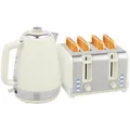 Produktbild: Wasserkocher Toaster Set 2200 W mit 4 Scheiben Toaster, 1,7L Wasserkocher, Creme