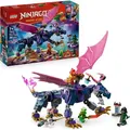 Produktbild: LEGO NINJAGO Rontu der Meisterdrache -Bewegliche Drachen-Figur mit Shootern - 4 Minifiguren, inkl. Lloyd, Sora & Wyldfyre - Ninja-Spielzeug für Ki... - Bronze