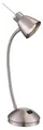 Produktbild: GLOBO L NUOVA Tischleuchte Metall Nickel matt, 1x GU10 LED, 44 cm, warmweiß, 320