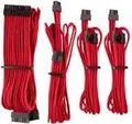 Produktbild: CORSAIR Premium individually sleeved starter kit (Type 4, Generation 4) - Stromkabelkit - 61cm - Rot (CP-8920216)