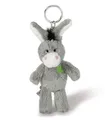 Produktbild: NICI 47868 Schlüsselanhänger Esel mit gesticktem Kleeblatt 10cm, GRAU