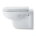 Produktbild: Duravit D-Code WC-Sitz Rechteckig, Weiß Hochglanz 360x40x430mm, ohne Absenkautomatik, Edelstahl-Scharniere 0067310099