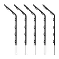 Produktbild: Gallagher Stromzaun-Pfosten Rund Gebogen Schwarz 51cm Pack 5