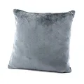 Produktbild: heimtexland ® Flanell Kuschel Kissen Super Soft Dekokissen Plüsch Typ380 Kissenhülle Grau 40x40 cm