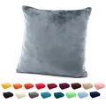 Produktbild: heimtexland Dekokissen Flanell Soft Kuschelkissen Plüsch Kissenbezug, super weich und flauschig, Allergiker geeignet, atmungsaktiv