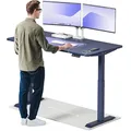 Produktbild: Desktronic HomeOne – Elektrisch höhenverstellbarer Schreibtisch aus, 160 × 80 cm, mit Touchscreen-Steuerung & integrierten USB-A & USB-C Ladeanschlüssen