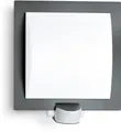 Produktbild: steinel Außen-Wandleuchte L 20, Bewegungsmelder, Leuchtdauer einstellbar, Tageslichtsensor, Leuchtmittel wechselbar, 180° Bewegungsmelder, E27-Fassung, Fassadenleuchte, Anthrazit
