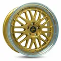 Produktbild: 4x Felgen Keskin Tuning Kt22 8,0jx18 5/112 Et45 72,6 Gold Lip Polish
