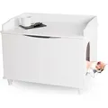 Produktbild: Wondermake - Katzenschrank Für Katzentoilette Groß Aus Holz, Katzenklo-schrank Kommode Xl, Design Katzen-haus Toilette Klo Waschbecken-unterschrank Für Bad, 73,5 X 51,5 X 57 Cm, Weiß