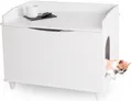 Produktbild: WONDERMAKE Tierhaus Katzenschrank für Katzentoilette groß Holz, Katzenklo-Schrank Kommode, Design Katzen-Haus Toilette Klo, Waschbecken-Unterschrank Katzenmöbel