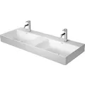 Produktbild: Duravit DuraSquare Möbel-Doppel-Waschtisch 23531200701 120 x 47 cm, ohne Überlauf, mit Hahnlochbank, ohne Hahnloch, weiß WonderGliss