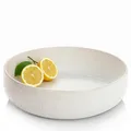 Produktbild: Sänger | Servierschale Korfu, Große Schale aus hochwertigem Steingut Handmade, Salatschale & Obstschale Creme mit sandiger Maserung | Mediterrane Dekoschale Bowl Obstkorb 4L | PREMIUM COLLECTION