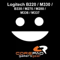 Produktbild: Corepad Skatez PRO 114 Ersatz Mausfüße kompatibel mit Logitech B220 / M330 / B330 / M275 / M280 / M336 / M337