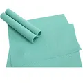 Produktbild: Abwaschbare Tischsets 4er Set in mint grün - Platzsets als rutschfeste und hitzebeständige Deko Esstisch Unterlagen in 46 x 33 cm - Tisch Platzdeckchen aus abwischbarem PVC für Tischdeko