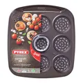 Produktbild: Ofenpfanne Pizza Mini Pyrex Asimetria Verzinkter Stahl (9 Fächer) (16 x 16 cm)