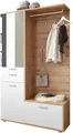 Produktbild: HBZ Kompaktgarderobe Entra Garderobe, BxHxT 117x198x38 cm (3-St) mit Spiegel und Schubkasten