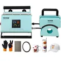 Produktbild: VEVOR 2 in 1 Wärmepresse Becher Hüte-Wärmemaschine Mützenpresse 155x80mm
