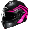 Produktbild: HJC C91N Nepos Klapphelm, schwarz-pink, Größe S für Männer