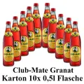 Produktbild: Club-mate Granatapfel 10 Flaschen je 0,5l inkl. Mehrweg Pfand