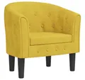 Produktbild: vidaXL Sessel Clubsessel Gelb Samt (1-St)