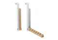 Produktbild: relaxdays Türhaken Klappbare Türgarderobe 2er Set, Türen, (2-St), weiß