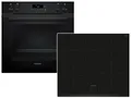 Produktbild: Siemens PQ212IAAB Set Einbauherd HE271ABB4 Deep Black Inox + EI631CFB1E Induktions-Kochfeld