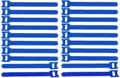 Produktbild: 20 x Klettband 15 cm x 22 mm blau Klettkabelbinder Kabelbinder Kabelklettband
