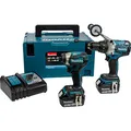 Produktbild: Makita 18 V 2 x 5 Ah Brushless Li-Ion Lxt Twin Kit, 1 Stück, DLX2176TJ